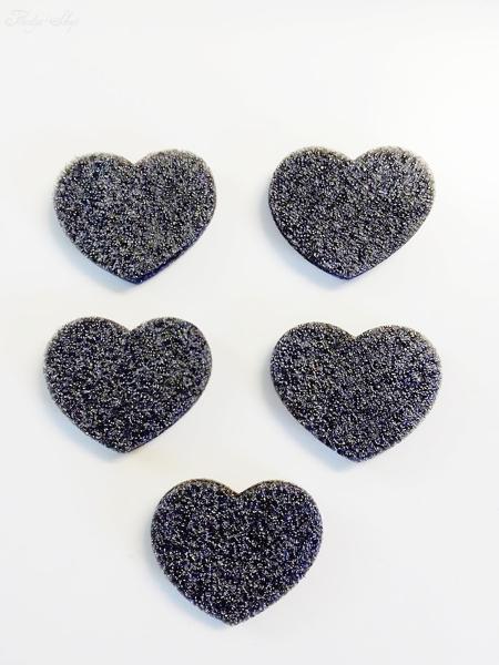 5 Schaumstoff Herzen